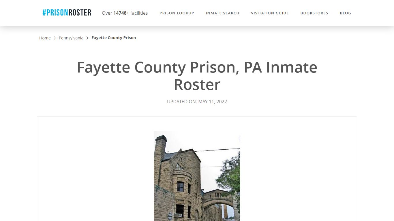 Fayette County Prison, PA Inmate Roster